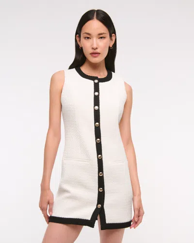 Abercrombie & Fitch The A&f Mara Tweed Mini Dress In White