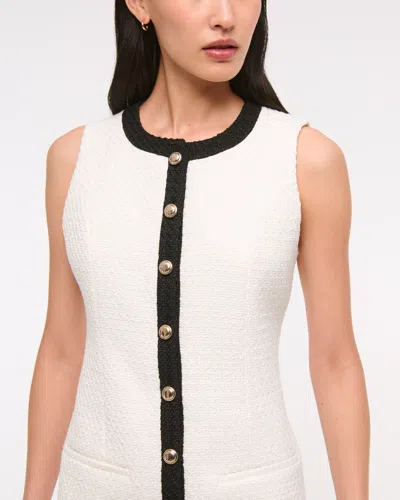 Abercrombie & Fitch The A&f Mara Tweed Mini Dress In White