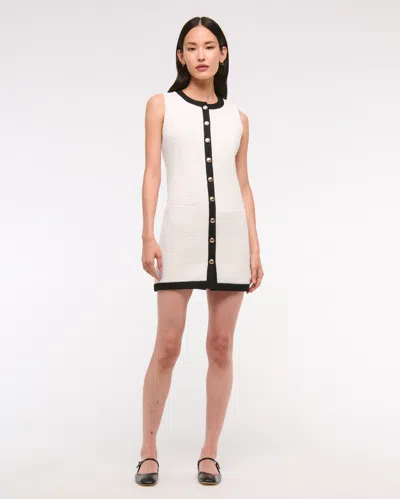 Abercrombie & Fitch The A&f Mara Tweed Mini Dress In White