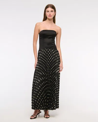 Abercrombie & Fitch The A&f Giselle Drop-waist Maxi Dress In Black