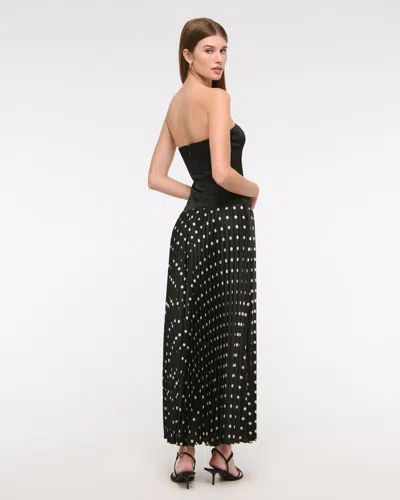 Abercrombie & Fitch The A&f Giselle Drop-waist Maxi Dress In Black