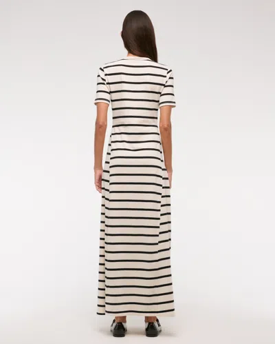 Abercrombie & Fitch T-shirt Knit Maxi Dress In Neutral