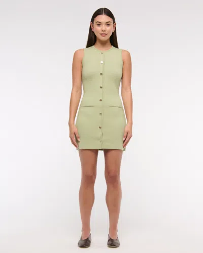 Abercrombie & Fitch The A&f Mara Mini Sweater Dress In Green