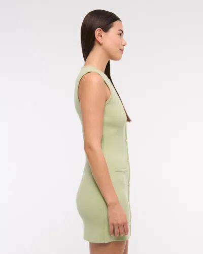 Abercrombie & Fitch The A&f Mara Mini Sweater Dress In Green