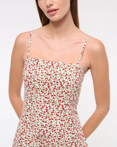 Abercrombie & Fitch The A&f Mila Strapless Midi Dress In White