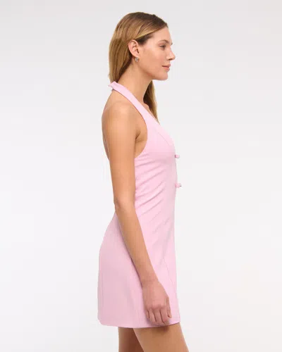 Abercrombie & Fitch Halter Bow-front Skort In Pink