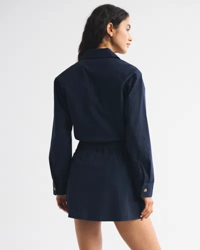 Abercrombie & Fitch Utility Skort In Blue