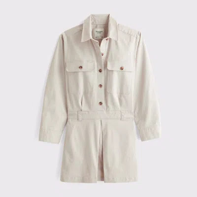 Abercrombie & Fitch Utility Skort In Neutral