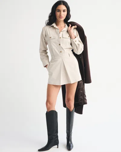 Abercrombie & Fitch Utility Skort In Neutral