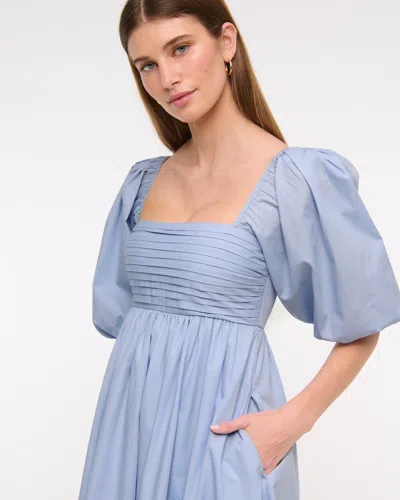 Abercrombie & Fitch The A&f Emerson Poplin Puff Sleeve Mini Dress