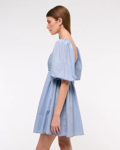 Abercrombie & Fitch The A&f Emerson Poplin Puff Sleeve Mini Dress