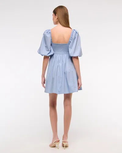 Abercrombie & Fitch The A&f Emerson Poplin Puff Sleeve Mini Dress