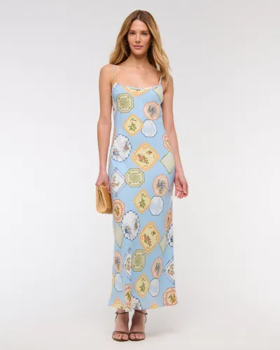 Abercrombie & Fitch The A&f Julia Slip Maxi Dress In Blue