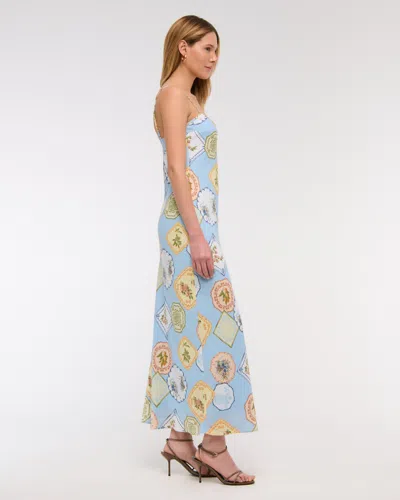 Abercrombie & Fitch The A&f Julia Slip Maxi Dress In Blue