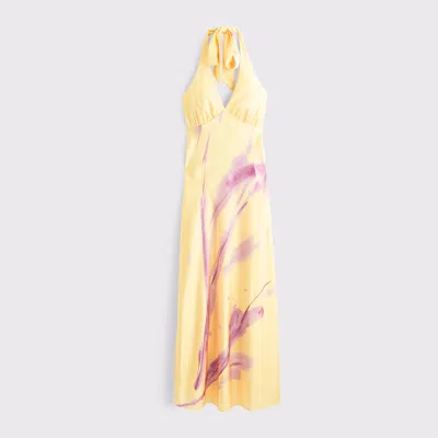 Abercrombie & Fitch The A&f Julia Slip Halter Maxi Dress
