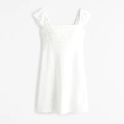 Abercrombie & Fitch The A&f Emerson Cap Sleeve Mini Dress In White