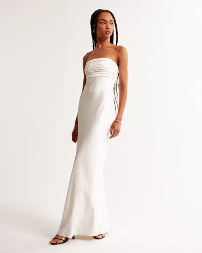 Abercrombie & Fitch The A&f Emerson Strapless Slim Maxi Dress In White