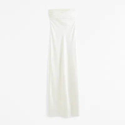 Abercrombie & Fitch The A&f Emerson Strapless Slim Maxi Dress In White
