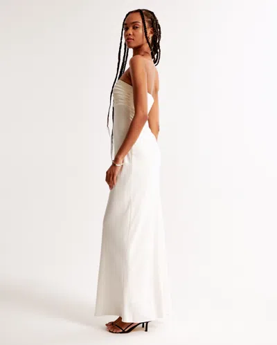 Abercrombie & Fitch The A&f Emerson Strapless Slim Maxi Dress In White