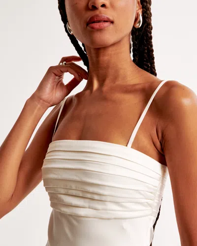 Abercrombie & Fitch The A&f Emerson Strapless Slim Maxi Dress In White