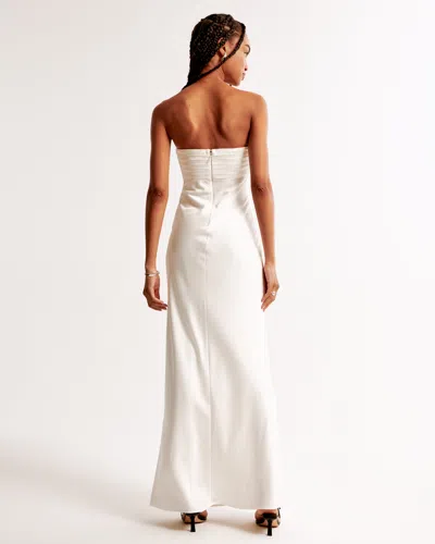 Abercrombie & Fitch The A&f Emerson Strapless Slim Maxi Dress In White