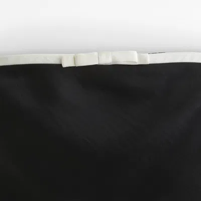 Abercrombie & Fitch The A&f Julia Slip Strapless Bow Detail Maxi Dress In Black