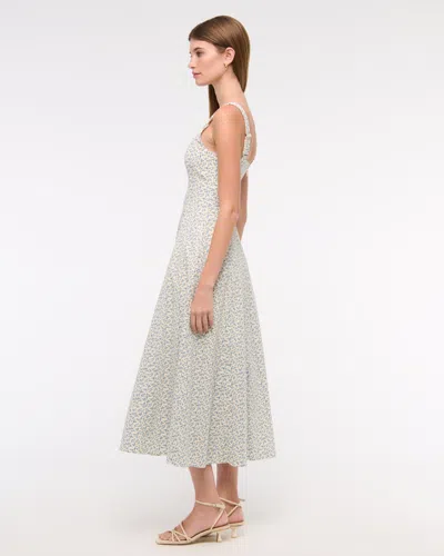 Abercrombie & Fitch The A&f Mila Stretch Midi Dress In Blue