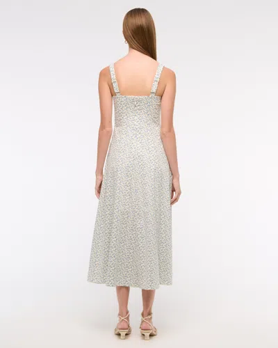 Abercrombie & Fitch The A&f Mila Stretch Midi Dress In Blue