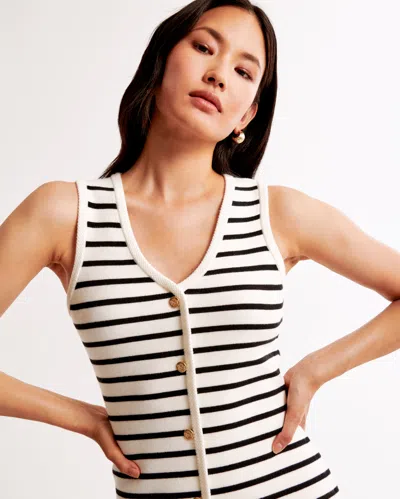 Abercrombie & Fitch The A&f Mara Sweater Vest Mini Dress In Black