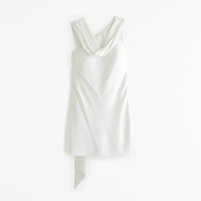 Abercrombie & Fitch Scarf Slip Mini Dress In White