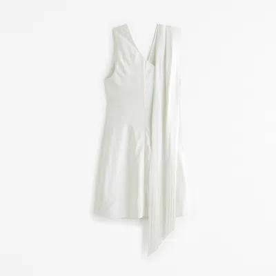 Abercrombie & Fitch Scarf Slip Mini Dress In White