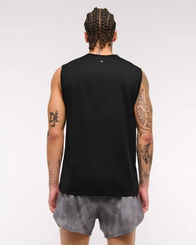 Abercrombie & Fitch Ypb Sweatwik Muscle Tank In Black