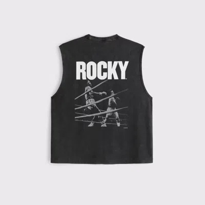 Abercrombie & Fitch Ypb Active Heavyweight Cotton Tank In Black