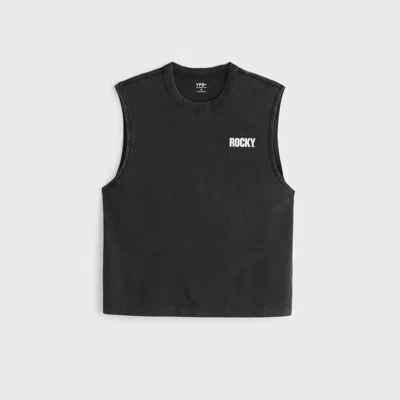 Abercrombie & Fitch Ypb Active Heavyweight Cotton Tank In Black