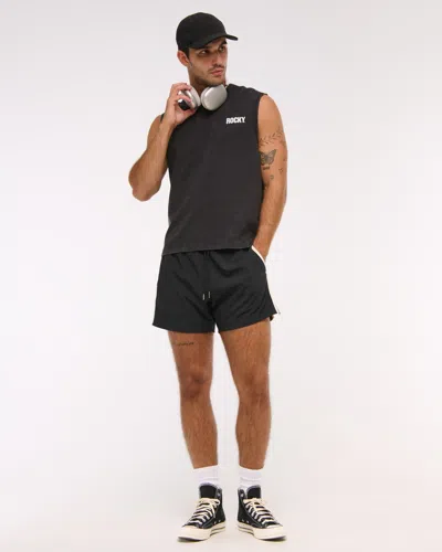 Abercrombie & Fitch Ypb Active Heavyweight Cotton Tank In Black