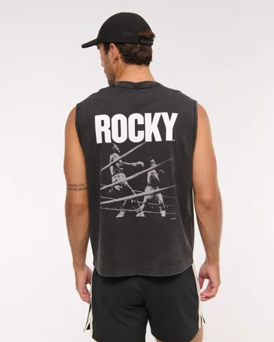 Abercrombie & Fitch Ypb Active Heavyweight Cotton Tank In Black