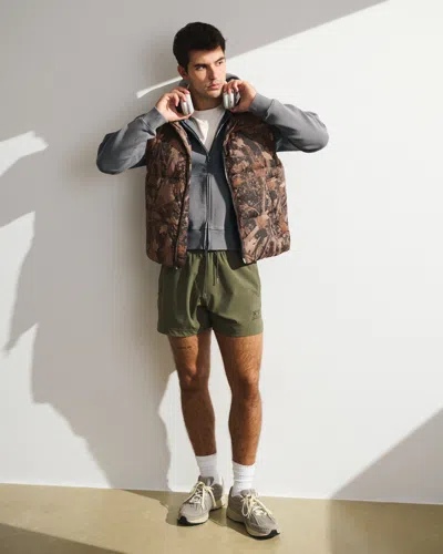 Abercrombie & Fitch Ypb Neoknit Max Full-zip Hoodie In Gray