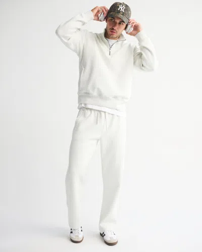 Abercrombie & Fitch Ypb Neoknit Max Half-zip In White