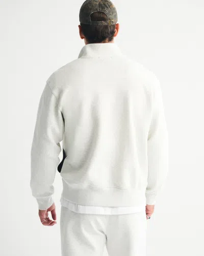 Abercrombie & Fitch Ypb Neoknit Max Half-zip In White