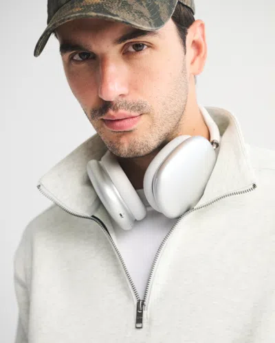 Abercrombie & Fitch Ypb Neoknit Max Half-zip In White