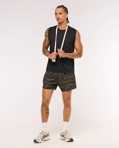 Abercrombie & Fitch Ypb Sweatwik Muscle Tank In Black