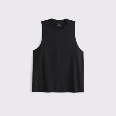 Abercrombie & Fitch Ypb Sweatwik Delt-fit Tank In Black
