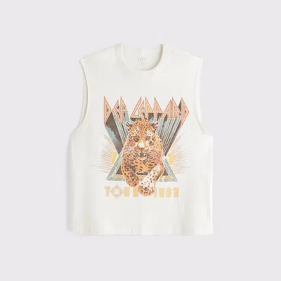 Abercrombie & Fitch Ypb Active Heavyweight Cotton Tank In Neutral