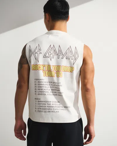 Abercrombie & Fitch Ypb Active Heavyweight Cotton Tank In Neutral