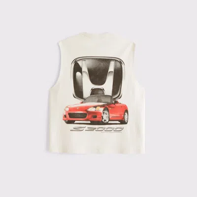 Abercrombie & Fitch Ypb Active Heavyweight Cotton Tank In White