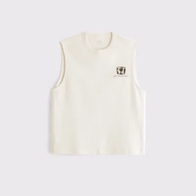 Abercrombie & Fitch Ypb Active Heavyweight Cotton Tank In White