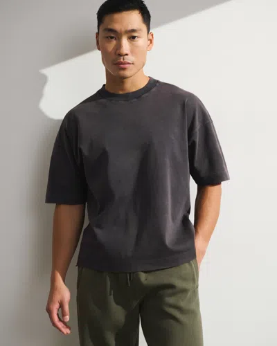 Abercrombie & Fitch Ypb Heavyweight Cotton Pump Cover Tee In Brown