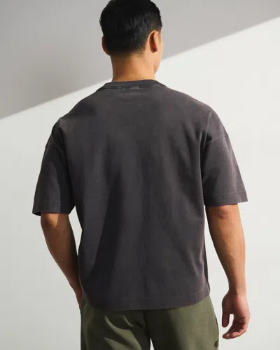 Abercrombie & Fitch Ypb Heavyweight Cotton Pump Cover Tee In Brown