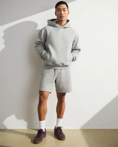 Abercrombie & Fitch Ypb Textured Ribbed Popover In Gray