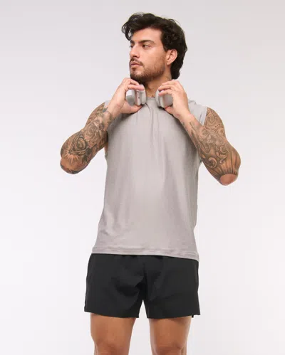 Abercrombie & Fitch Ypb Powersoft Lifting Tank In Gray